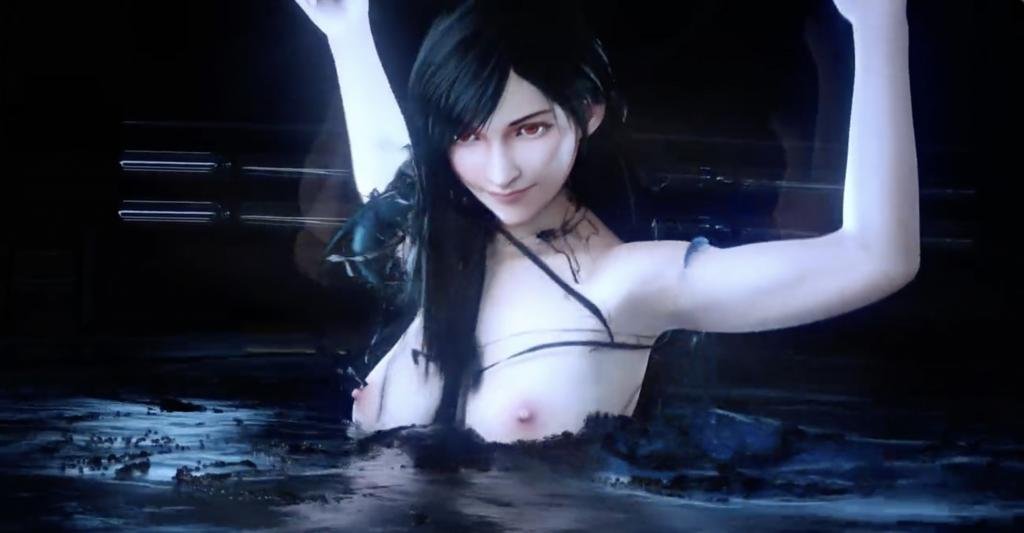 3D蒂法嫩穴沦陷！三只水下怪物轮番入侵蜜穴抽插捣弄